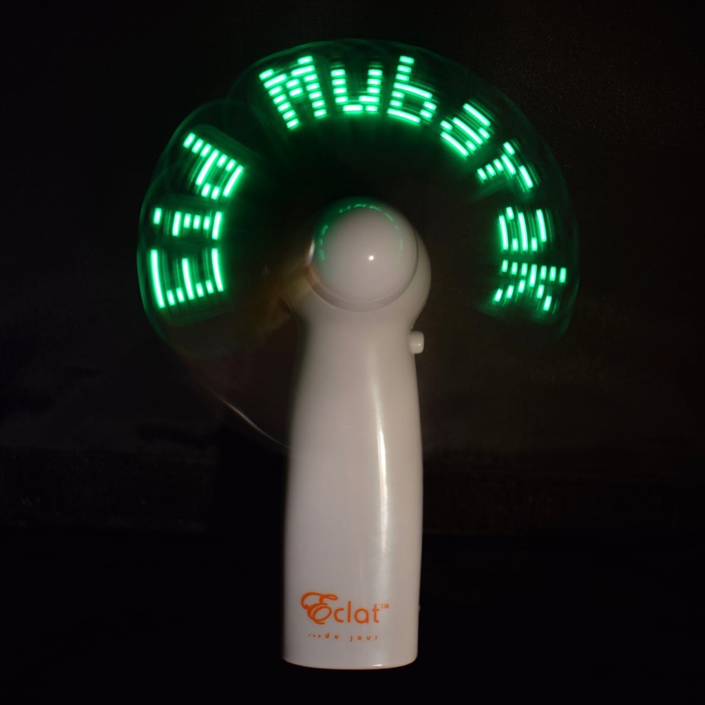 Eclat LED Mini Fan Dengan Pesan Souvenir Idul Fitri Minal Aidin