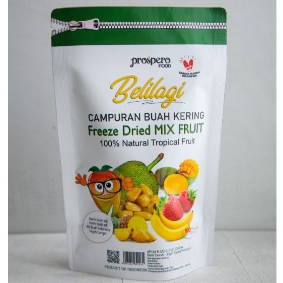 

Belilagi Freeze Dried Mix Fruit 30 gr