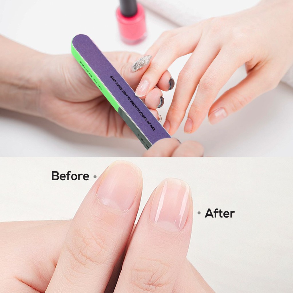 Nail Buffer 7 Steps Alat Penghalus Kuku Amplas Kikir Nail Art Manicure Pedicure Perawatan Pengkilap