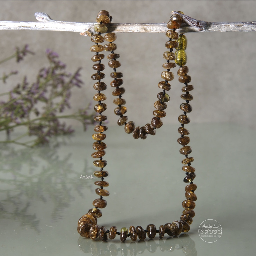 AMBERKU Kalung Gelang Amber Dewasa Green KD15F