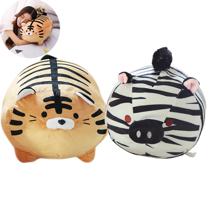 Tidak Beracun Macan Zebra Mainan Mewah Bantal Boneka Boneka Hadiah Hewan Ulang Tahun Anak Bayi Aman Untuk Semua Usia