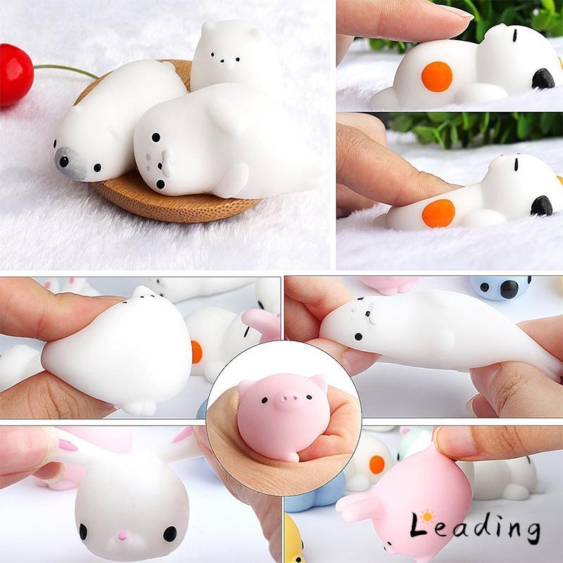 Mainan Lembut Licin Simulasi Naik Lambat Lucu Animal Hand Fidget Toy-S-Le