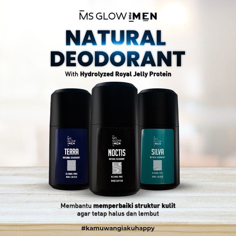 Deodorant Ms Glow for Men / Deodorant Noctis / Deodorant Silva / Deodorant Terra