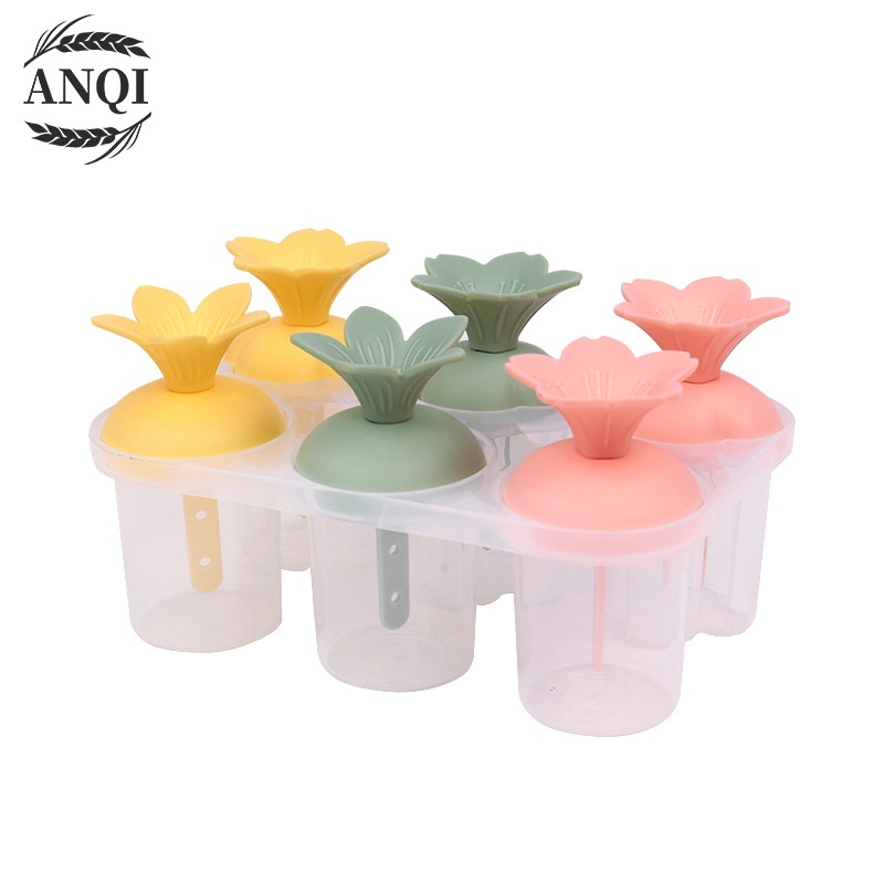 ANQI 1888 Cetakan Es Krim / Es Loli / Agar-agar + Stick Es Krim Stik Kotak