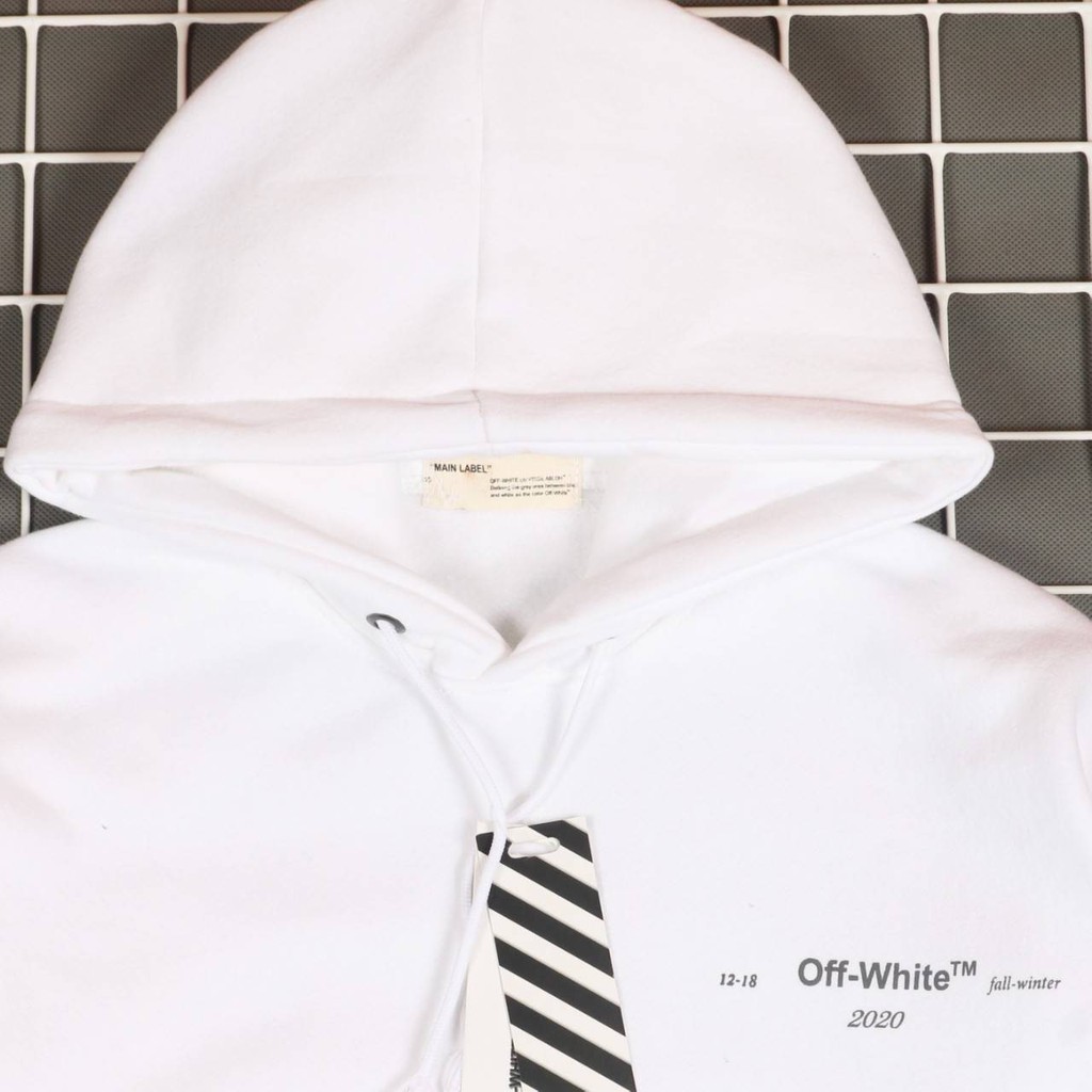 Jaket Hoodie OFF WHT DIAGONAL UNFINISHED – Edition Trendy Casual Unisex Good Brand Quality Stylish