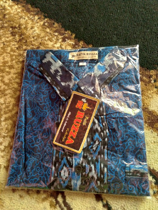 Ruzza Batik Anak Motif Mega Mendung Biru Dongket Seragam Bayi Sd Abg Remaja Tanggung