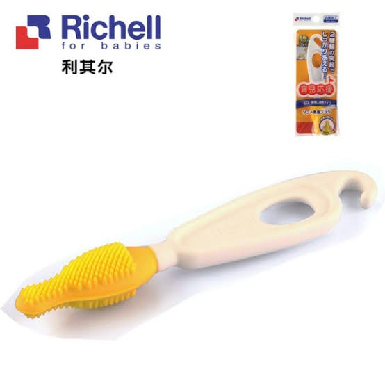 Richell Soft Silicone Nipple Brush Sikat Botol