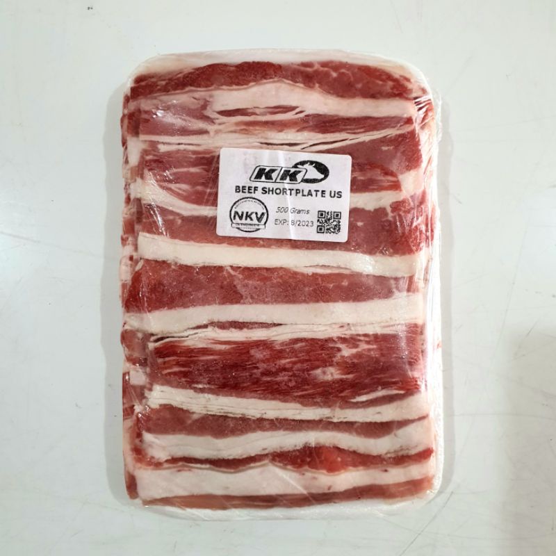 KK Beef Slice Short Plate US 500g