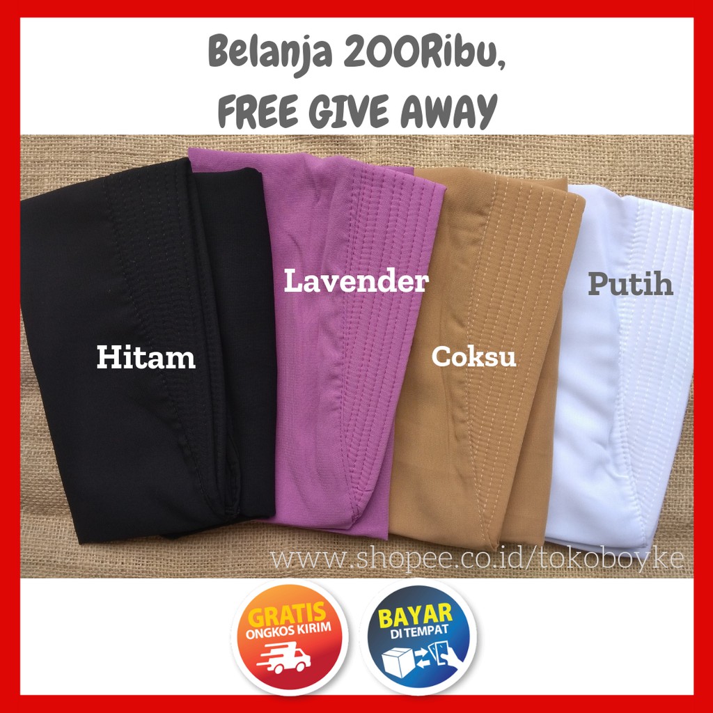 PROMO!!! Jilbab Instan Siria Series 1Slup Crepe High Quality Antem Tammia Rempel Depan Praktis Kerja