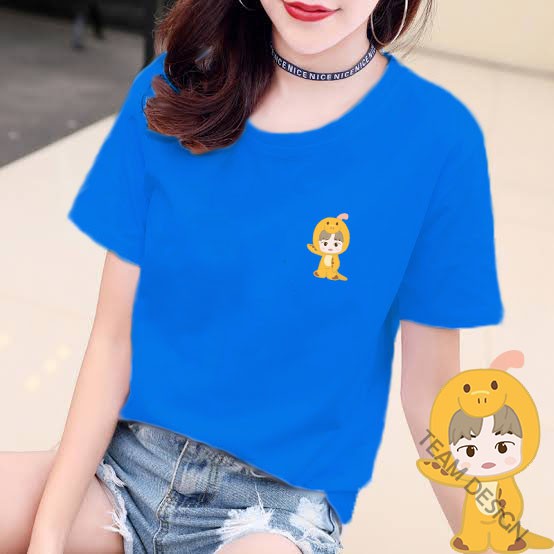 YOURSTYLE1119 - KAOS KARAKTER YELLOW REX DINO BAJU KAOS WANITA DISTRO UNISEX OVERSIZE JUMBO KEKINIAN TERL