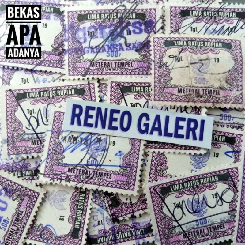 

Materai Tempel Koleksi 500 Rupiah tahun 1991 1992 1993 1994 1995 Matrai Meterai kuno jadul lawas lama Rp asli Indonesia Antik Filateli