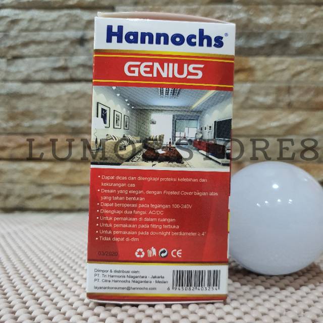 Lampu LED AC/DC Hannochs 6 Watt GENIUS