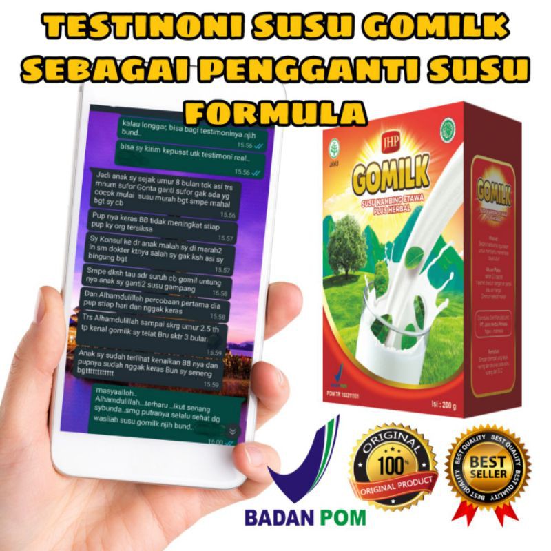 

Gomilk penambah nafsu makan