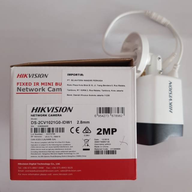 IP CAMERA HIKVISION DS-2CV1021G0-IDW 1021 OUTDOOR 2MP WIRELESS RESMI