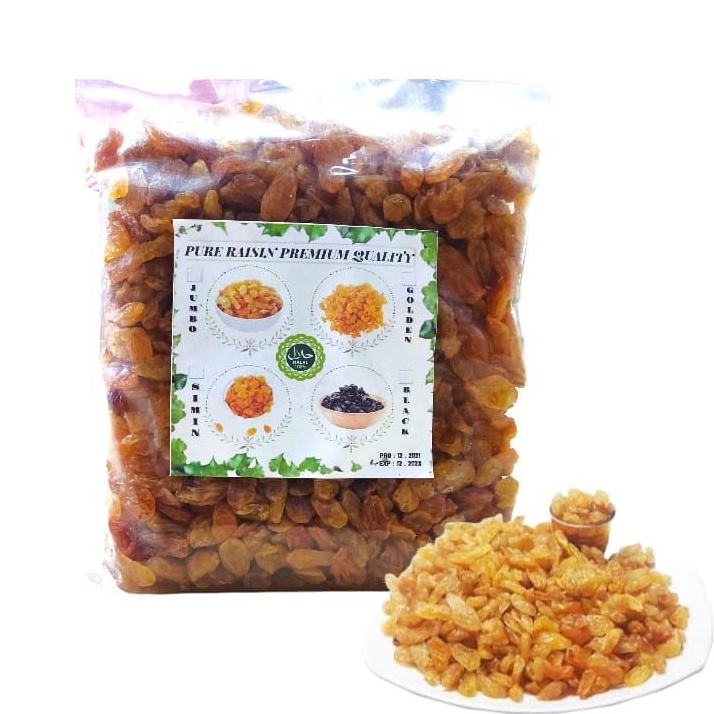 

Kismis Semi Jumbo Golden Raisin Premium 250gr