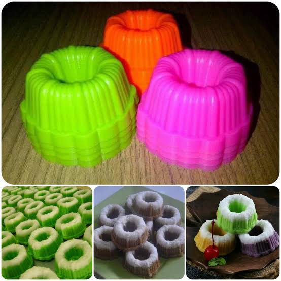 [DEASHOP] HARGA PROMO !! 12 PCS CETAKAN PUTU AYU BULAT / CETAKAN AGAR BAHAN PLASTIK / CETAKAN PUDING BULAT MURAH FOOD GRADE