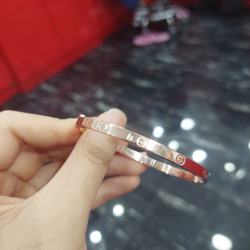 gelang cart**er  paku emas asli 6k 4 gram tebal awet manis simple