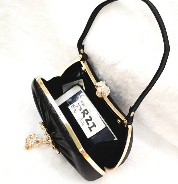 TAS PESTA JM7006 SATIN Cluth wedding bag tas wisuda