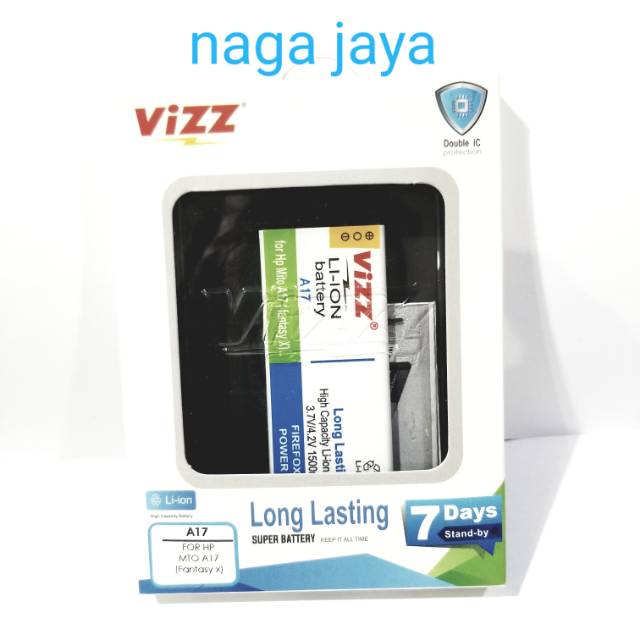 Baterai batt batre battery double power vizz mito fantasy x a17