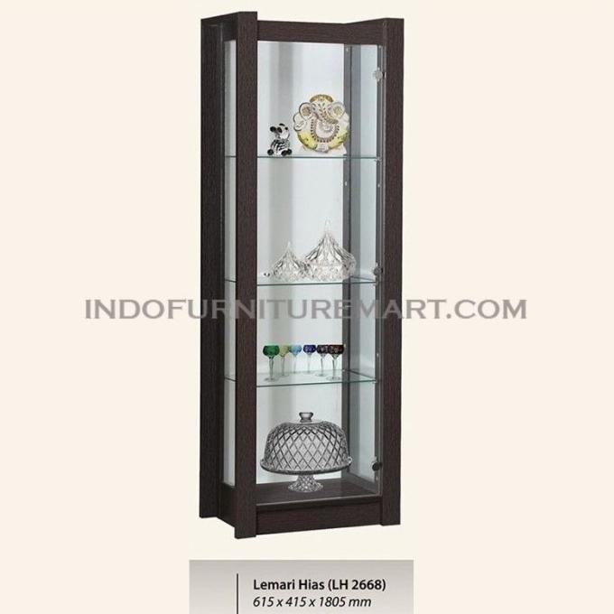 Freonkir Lemari Pajangan Hias Display Minimalis Fullkaca Lh2668 Graver