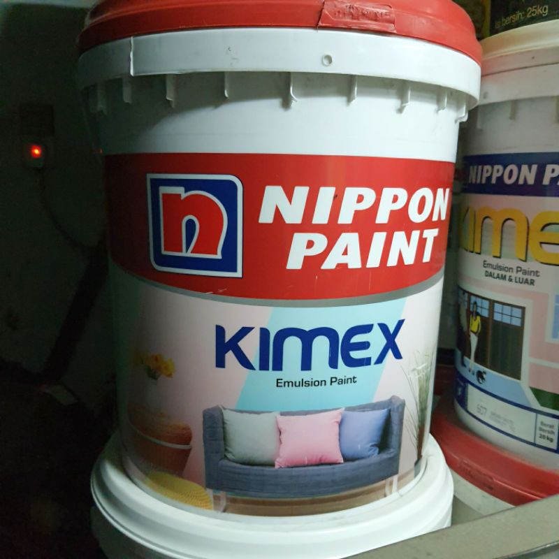 Cat Tembok Kimex 20 Kg Nippon Paint Cat Air Dinding Warna Ready Shopee Indonesia 