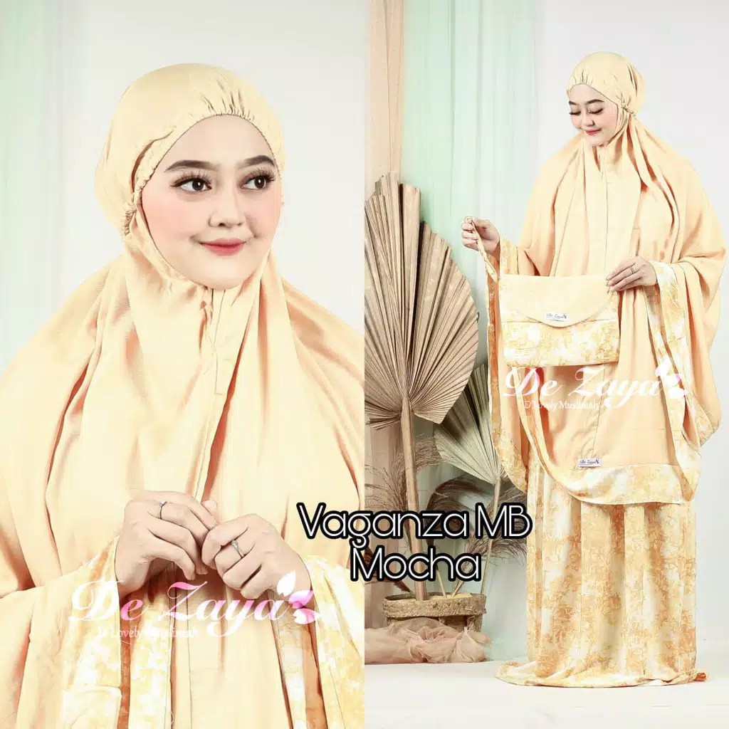 Mukena Dewasa Jumbo De Zaya Mukena Bali Smoke Tie Dye Motif Bawah Premium [Bisa COD]