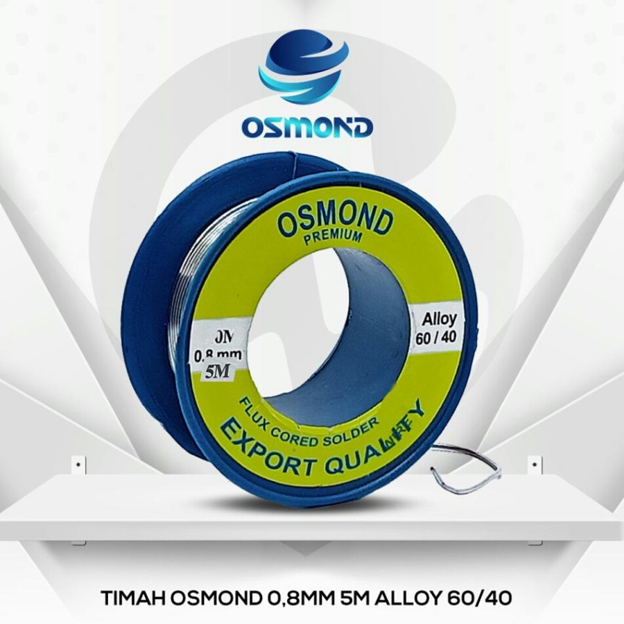 TIMAH SOLDER OSMOND DIAMETER 0.8MM 60/40 5M PER ROLL