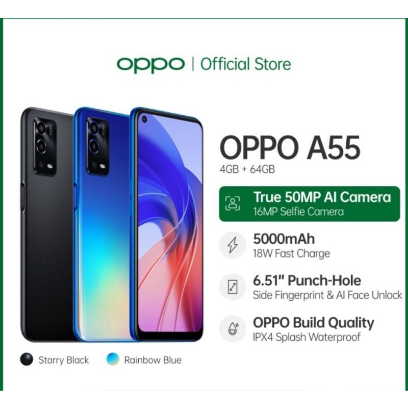 oppo a55 ram 4/64 gb harga promo