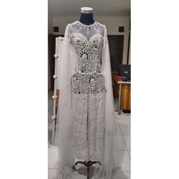 kebaya akad mewah full payet jepang dan batu swarosky