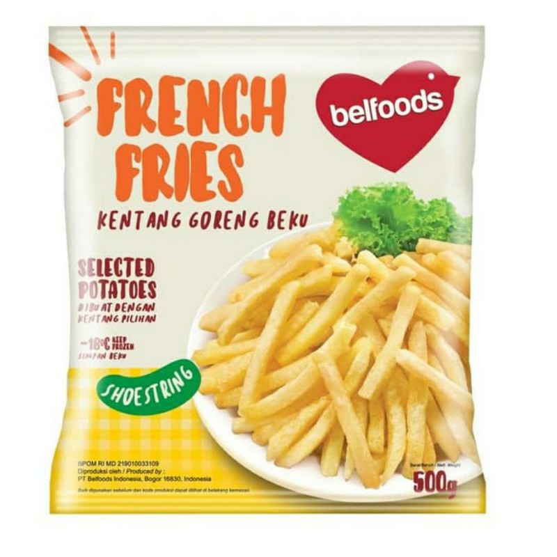 

Belfoods Kentang Goreng Beku 500 gr Shoestring Frozen French Fries