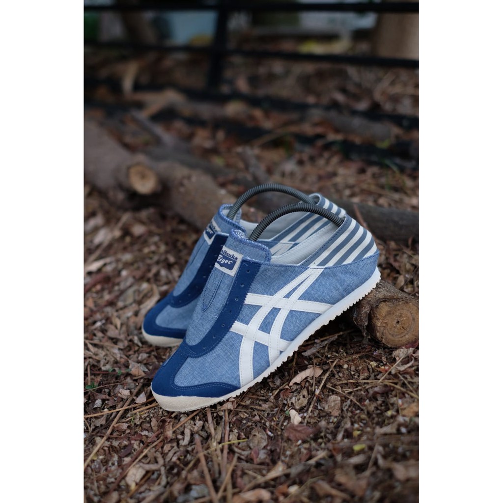 Sepatu Original Onitsuka Tiger Slip On Denim