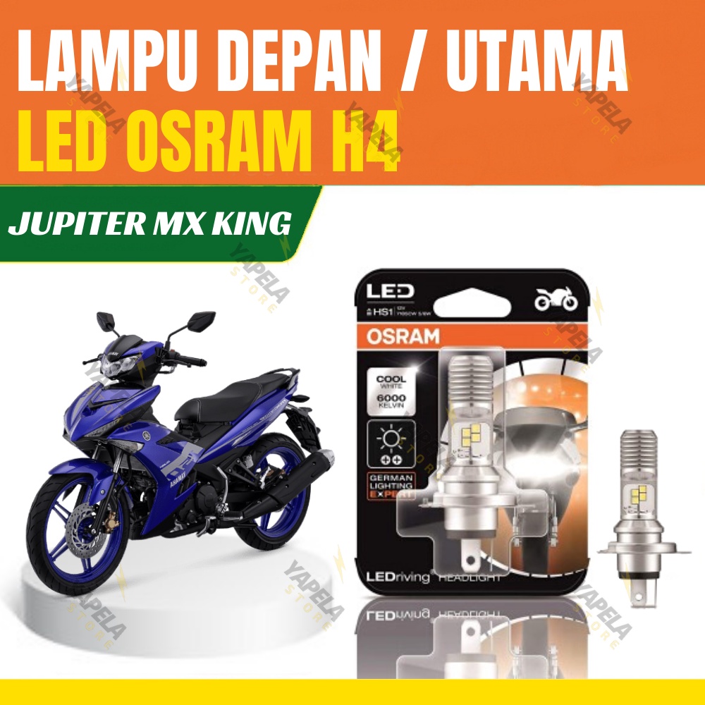 Lampu Depan LED Motor Jupiter MX King 2015 HS1/H4 OSRAM Original