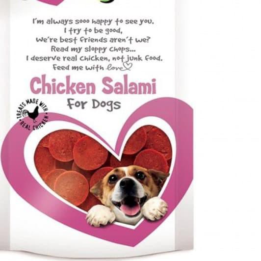 ❅ jerhigh 100gr- chicken salami-snack cemilan anjing ✦