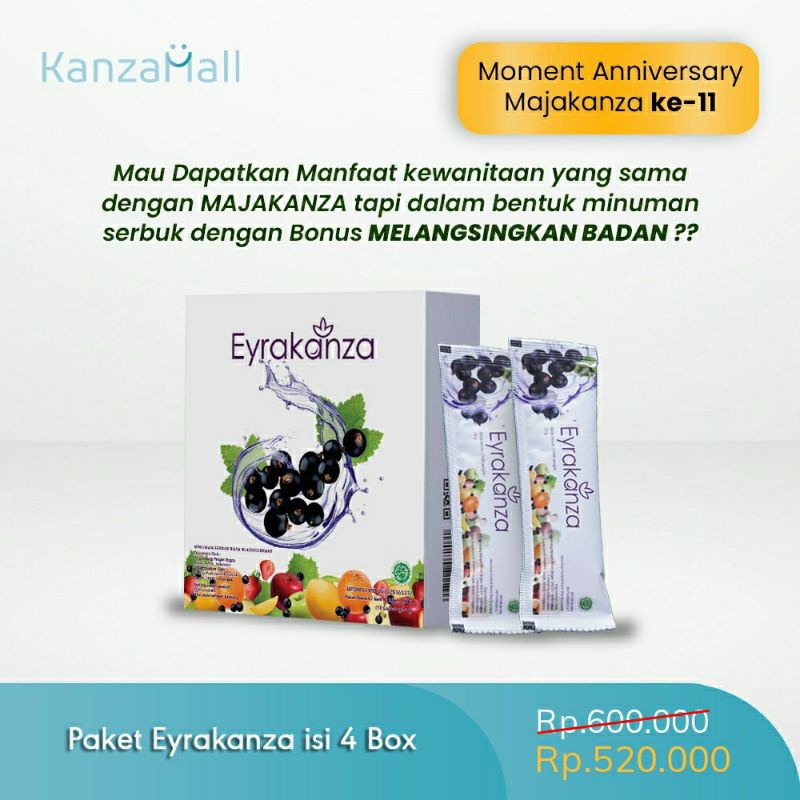 EYRAKANZA / MINUMAN PELANGSING PLUS MENGATASI KEPUTIHAN
