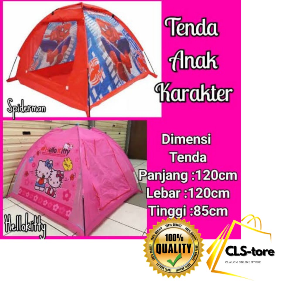 Tenda Anak Karakter Kartun Kemah Camping Outdoor Gunung Outing