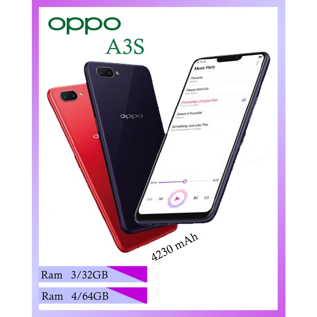 HP OPPO A3S RAM 4/64GB &amp; 6/128 6.2 inches+Kamera HD terpercaya murah Smartphone Android terpercaya Fullset Garansi