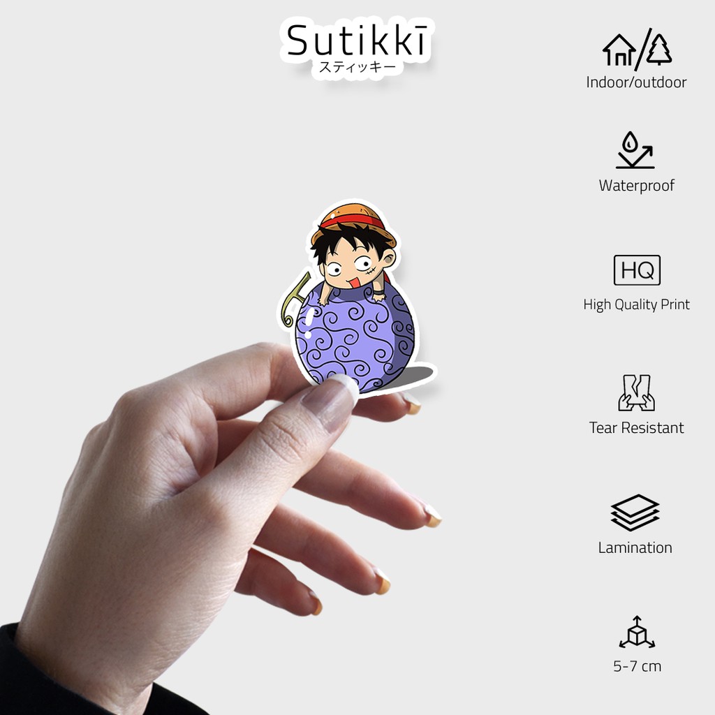 Sutikki | Sticker Pack One Piece Baby Hug Chibi Bayi Kecil Onepiece Cibi Avatar Stiker Laptop Vinyl