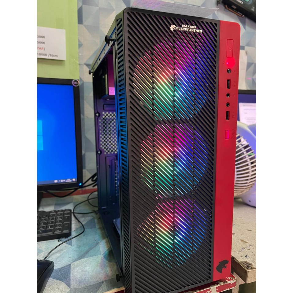 PC RAKITAN GAMING I5 6500 | RAM 16 GB | VGA RX 580 8 GB | SSD 256 GB |  LED 24 INCH 100 HZ SIAP PAKAI FULLSET