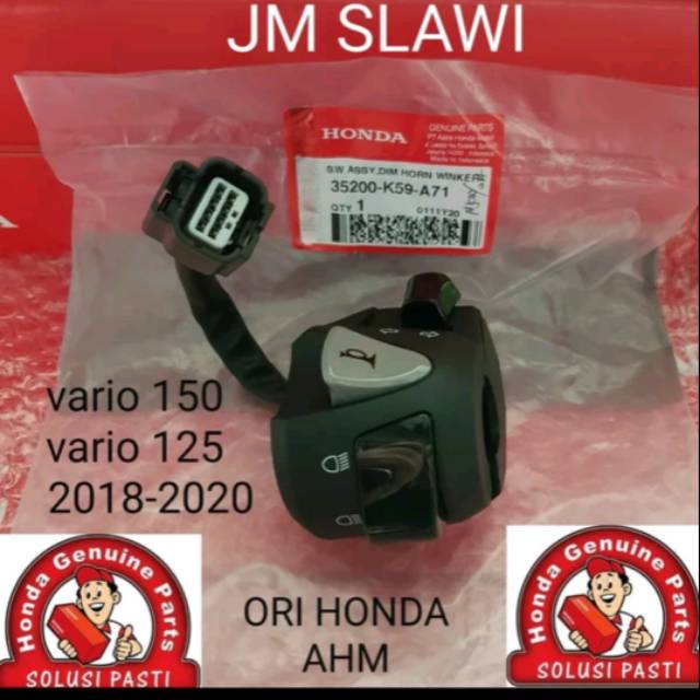 35200-K59-A71 Saklar holder switch assy winker kanan vario 150 vario 125 ori HONDA