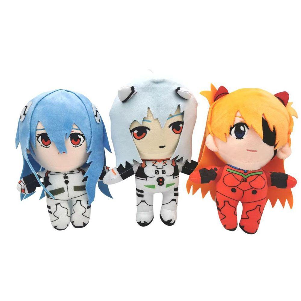 Lanfy Evangelion EVA Plush Doll Hadiah Ulang Tahun Kawaii Anime Kartun Boneka 25 cm Cosplay Mainan Mewah