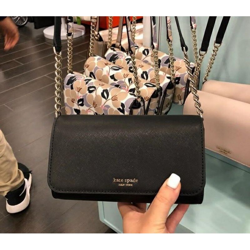 (REQUEST) KS Cameron Small Flap Crossbody Black Original