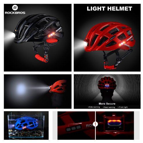 Helm Sepeda Lamp Helmet Light Pelindung Kepala ZN1001 Rockbros  111117