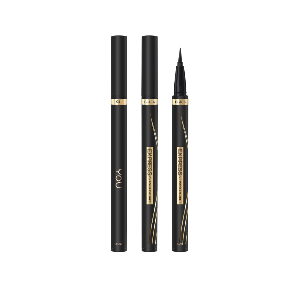 YOU Express On Point Eyeliner [Quick-set Formula, Ultra-soft Felt Tip, Up to 12H Long-wear]