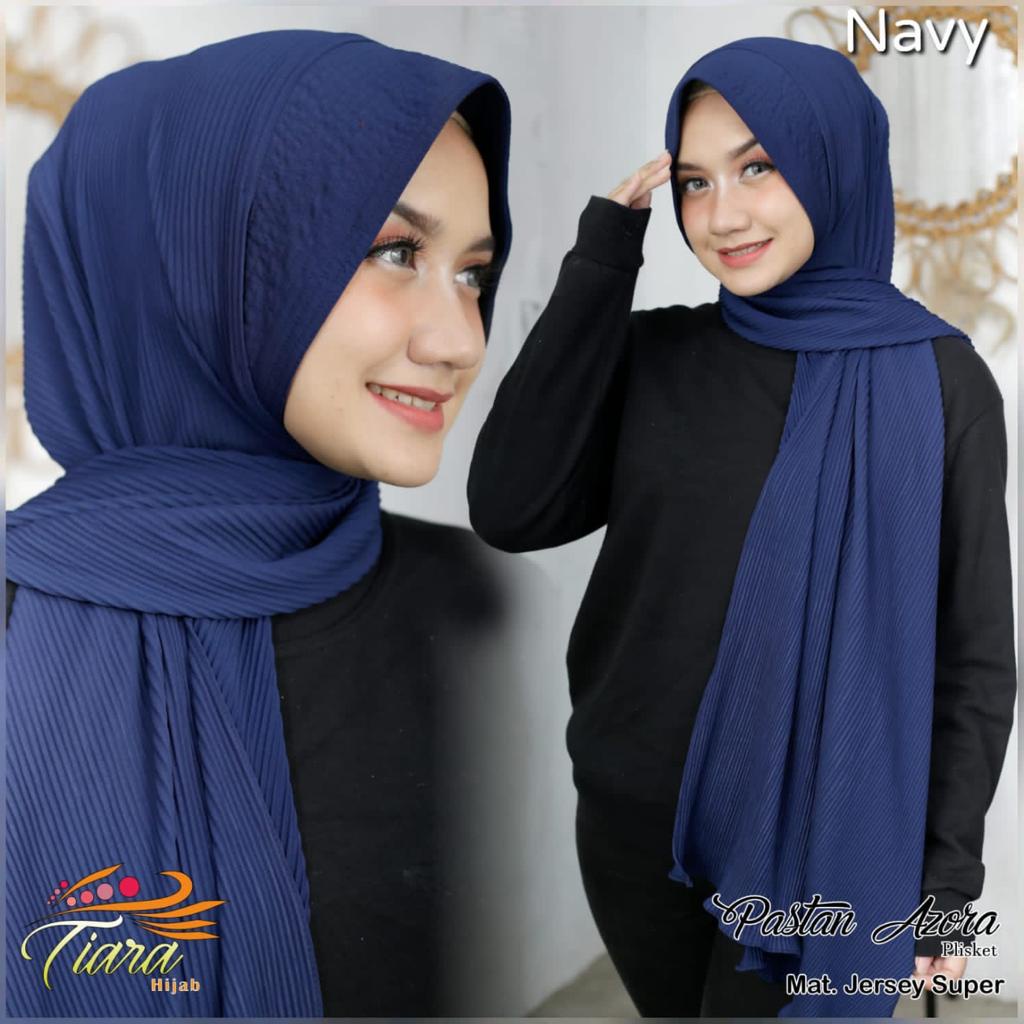Jilbab Instan Pashmina Pastan Plisket Azora Ori Tyara Hijab by QOID