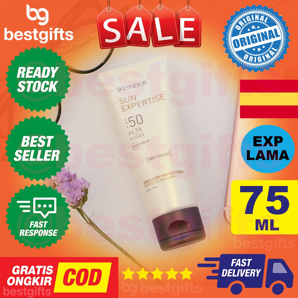 SKEYNDOR SUN EXPERTISE DRY TOUCH PROTECTIVE EMULSION SPF 50  KRIM WAJAH MELINDUNGI KULIT MATAHARI 75 ML