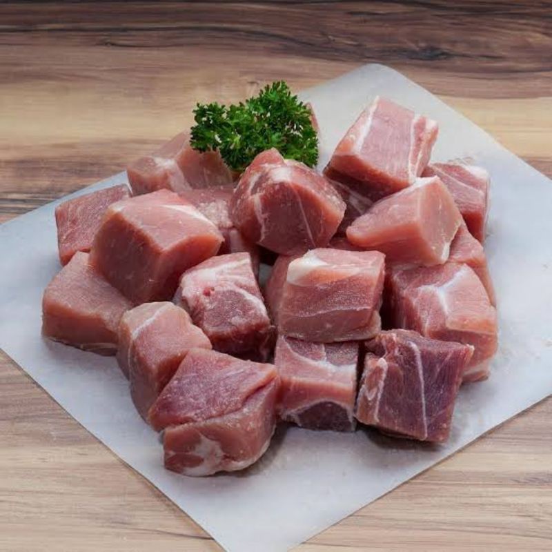 pork cube daging babi kapsim potong dadu 500gr