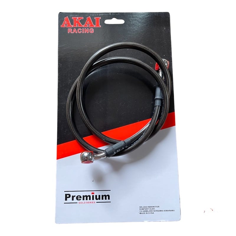 ( AKAI ) selang rem motor depan dan belakang ukurang 90cm/35inc 60cm/24inch selang rem akai  premium bisa untuk semua motor