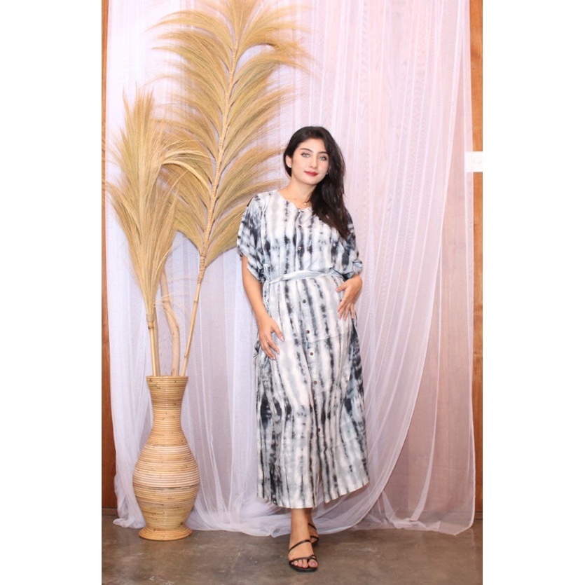 Gamis Kaftan Jumbo Murah Alina Tie dye