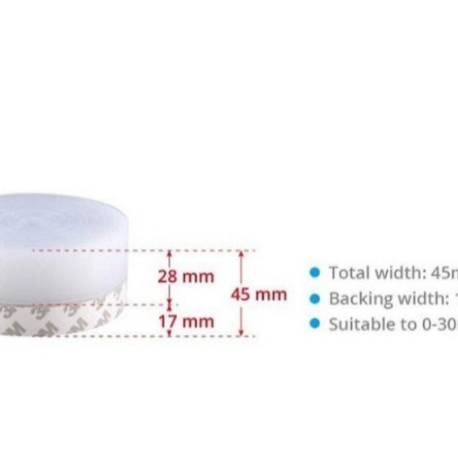 Door Seal Karet 45mm Penutup Celah Pintu Karet Double Tape 3M