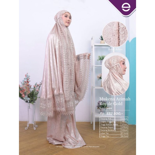 [READY] ETHICA MUKENA AZIMAH ROYALE PINK DAN ROYALE SILVER